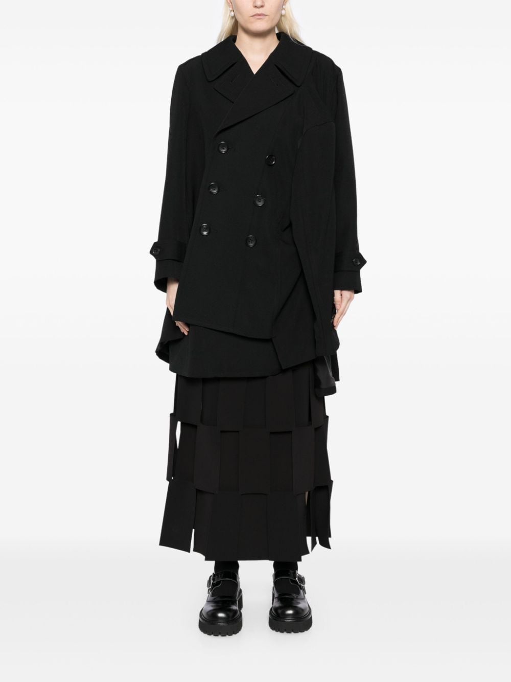 Comme Des Garcons Kompleti me mëngë asimetrike