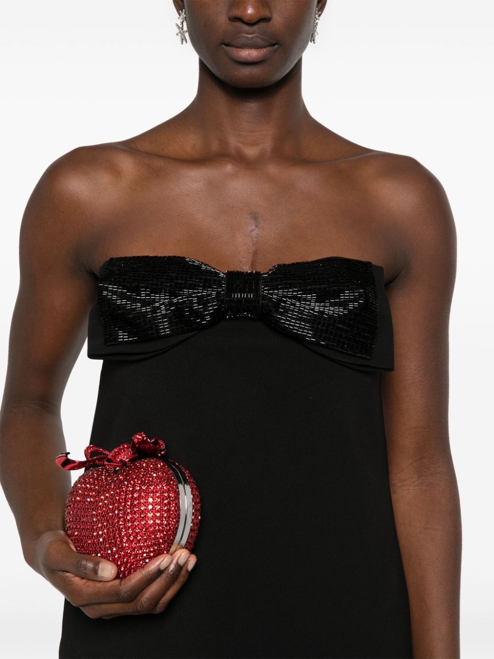 Fustan mini me bandeau prej krepi Self-Portrait
