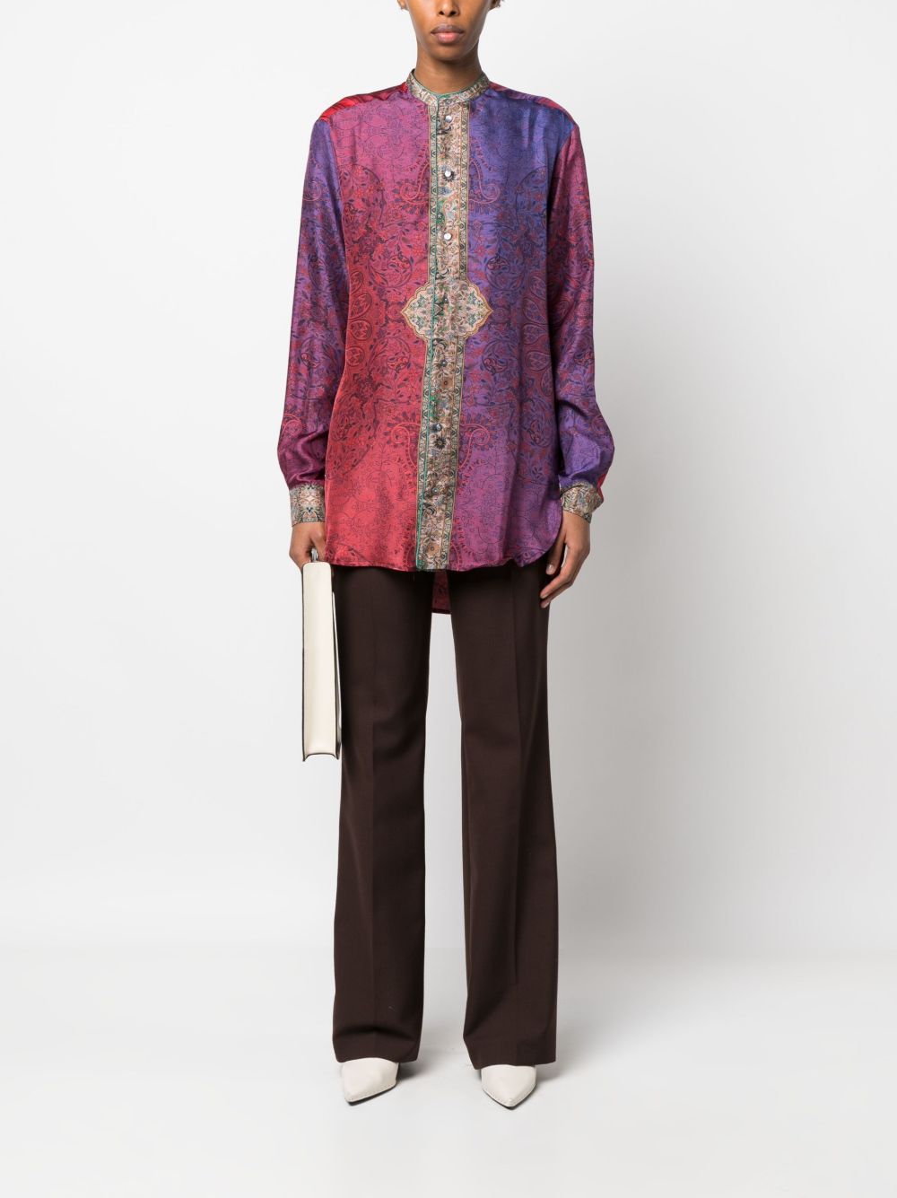 Pierre Louis Mascia Printed silk shirt