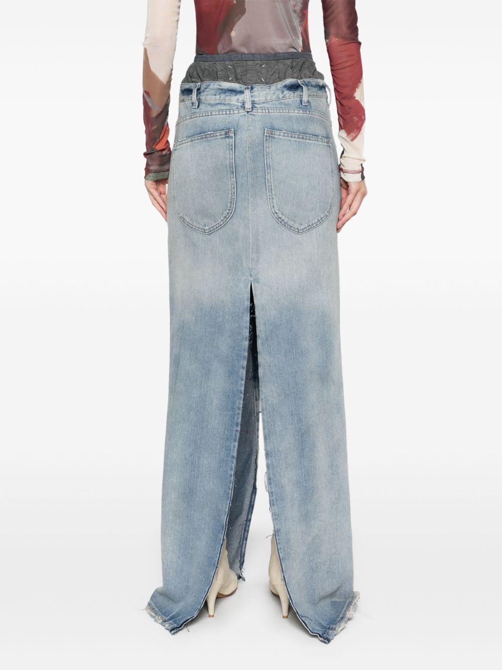 Fustan maxi prej denim pambuku Maison Margiela