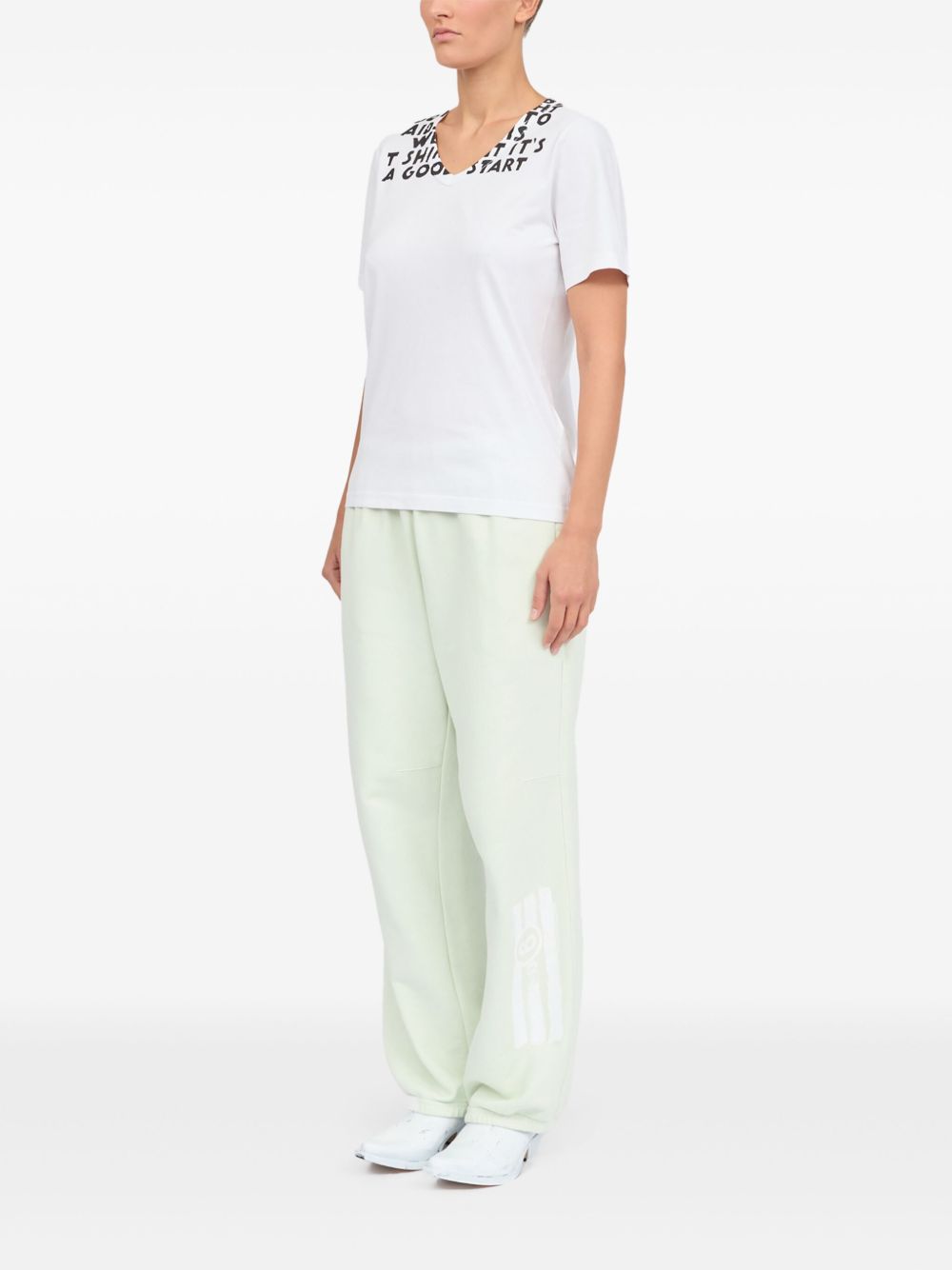 MM6 Maison Margiela T-shirt / Polo e Bardhë