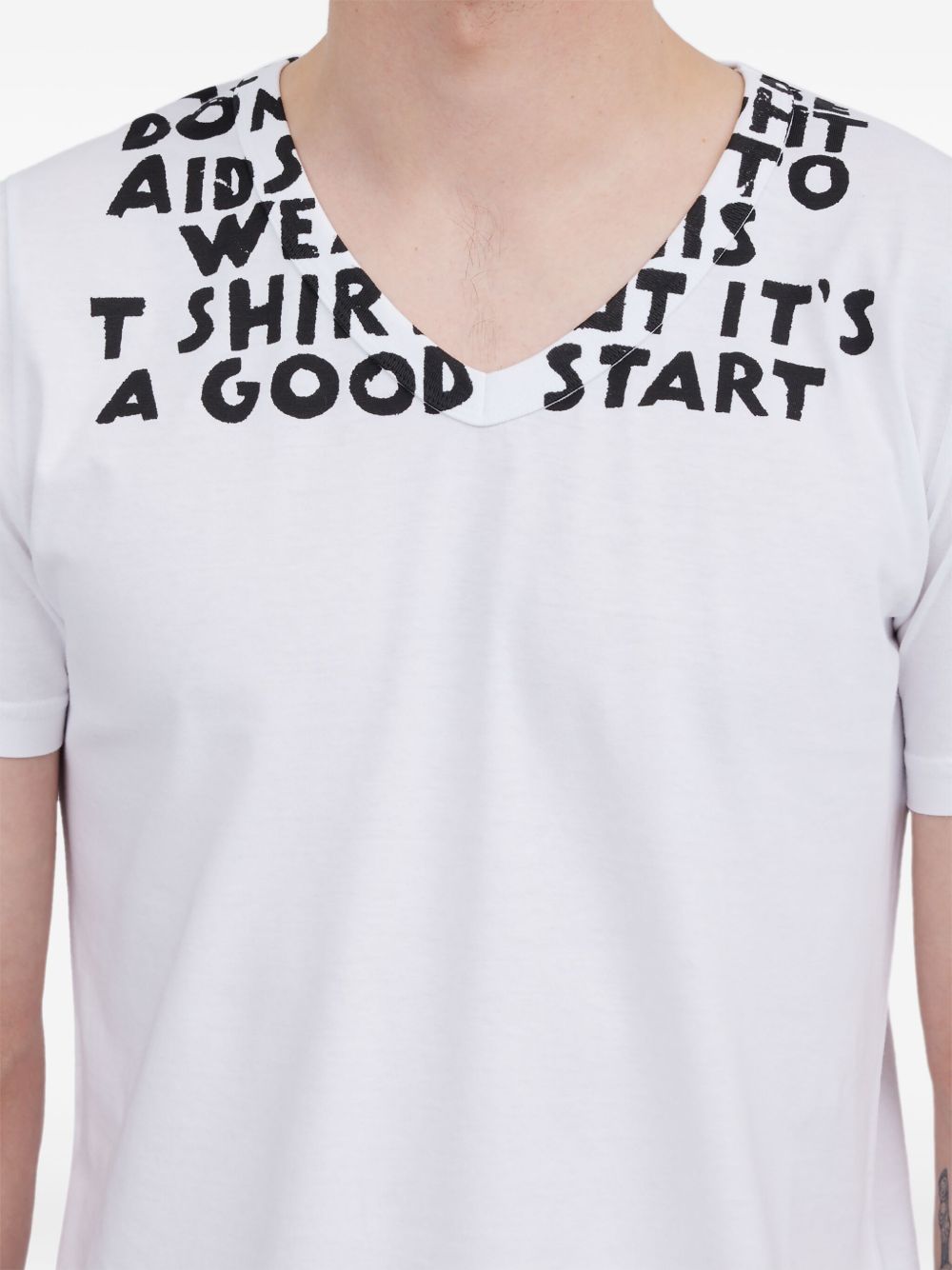 MM6 Maison Margiela T-shirt / Polo e Bardhë