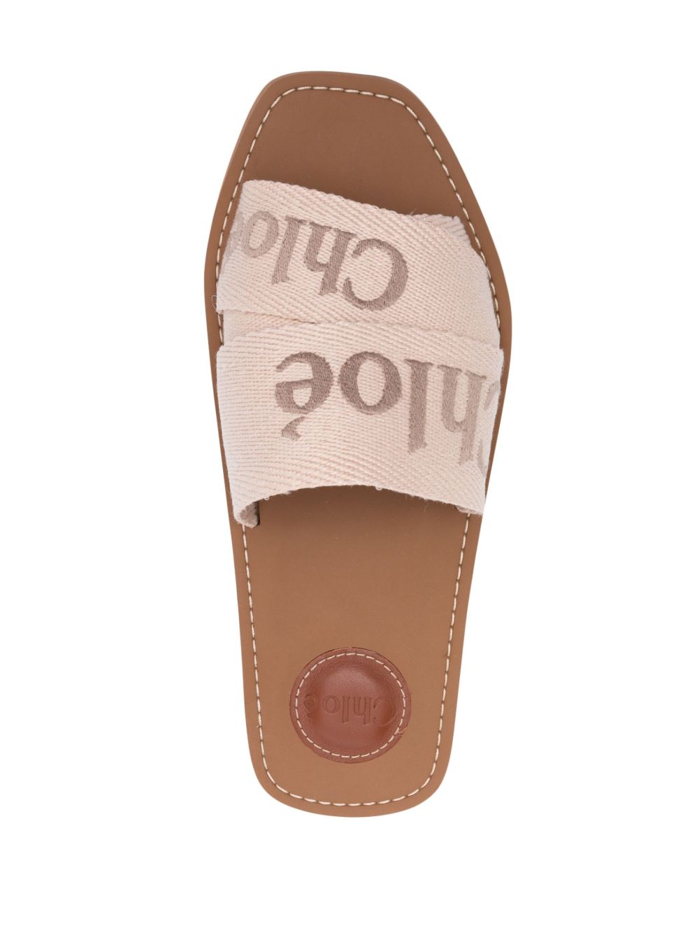 Sandale Chloé Chloè në ngjyrë bezhë