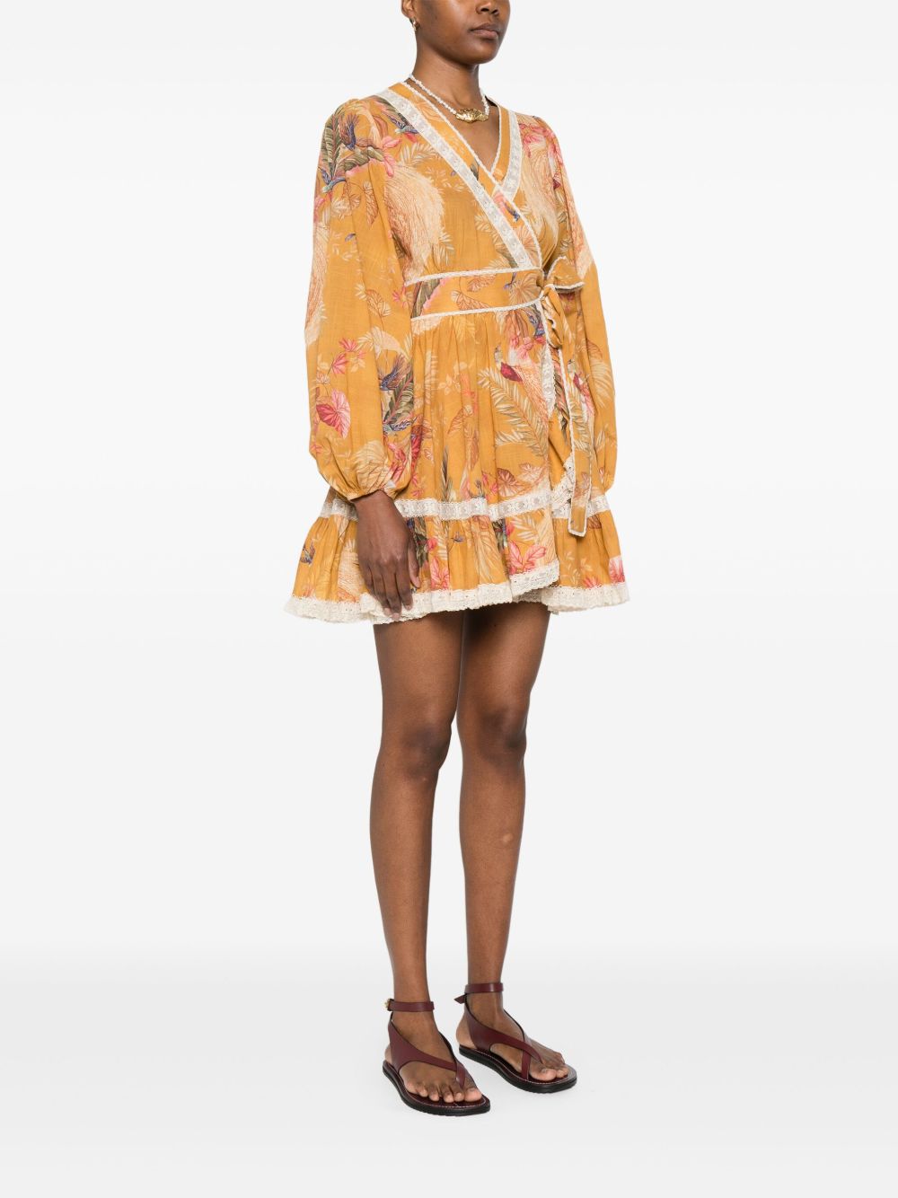 Fustan Mini Zimmermann Ascension me Ruffle