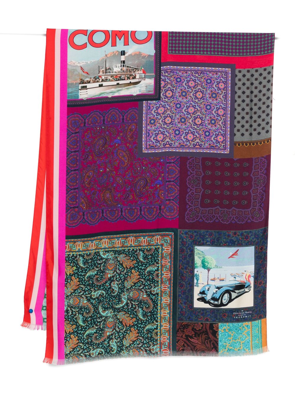 032C Pierre Louis Mascia silk printed scarf