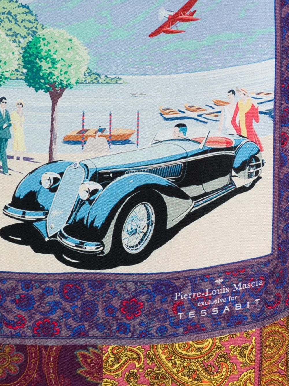 Shall i mëndafshi me printim nga 032C Pierre Louis Mascia