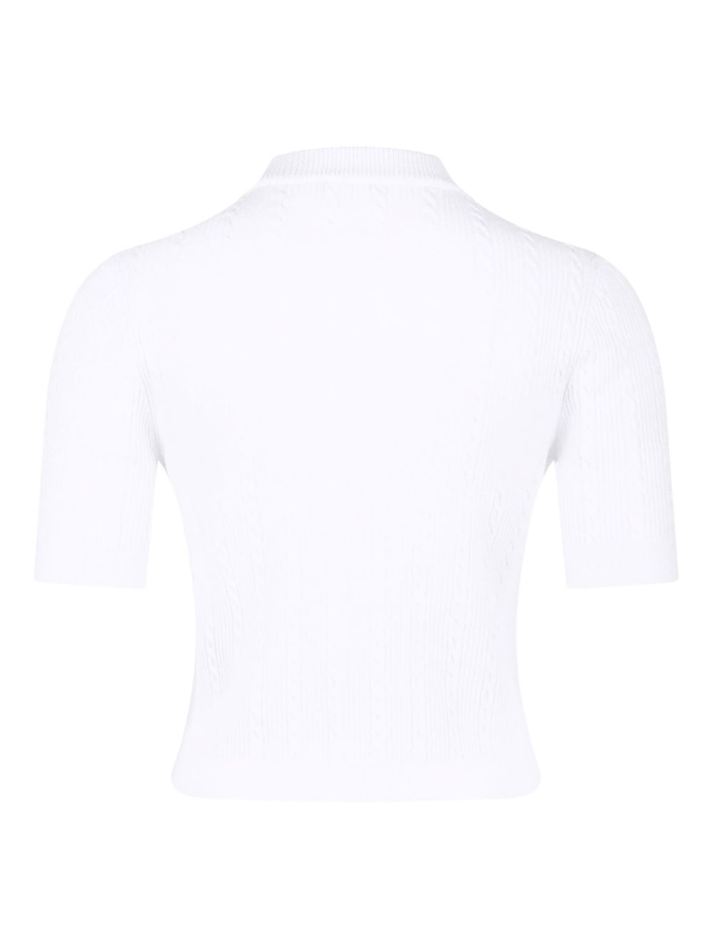 Balmain Ribbed buttoned top