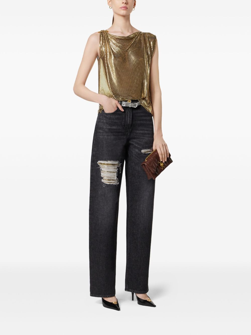 Xhinse Versace Metal Mesh me prerje të rregullt