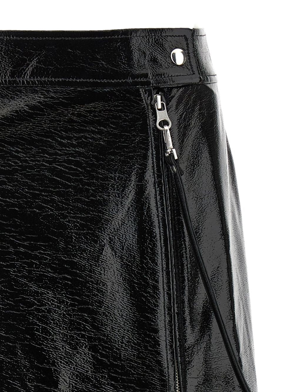 Courreges Pre Vynil midi skirt