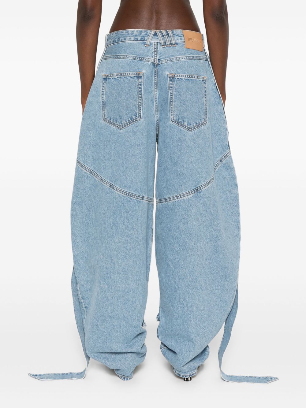 The Attico Wide-leg denim jeans