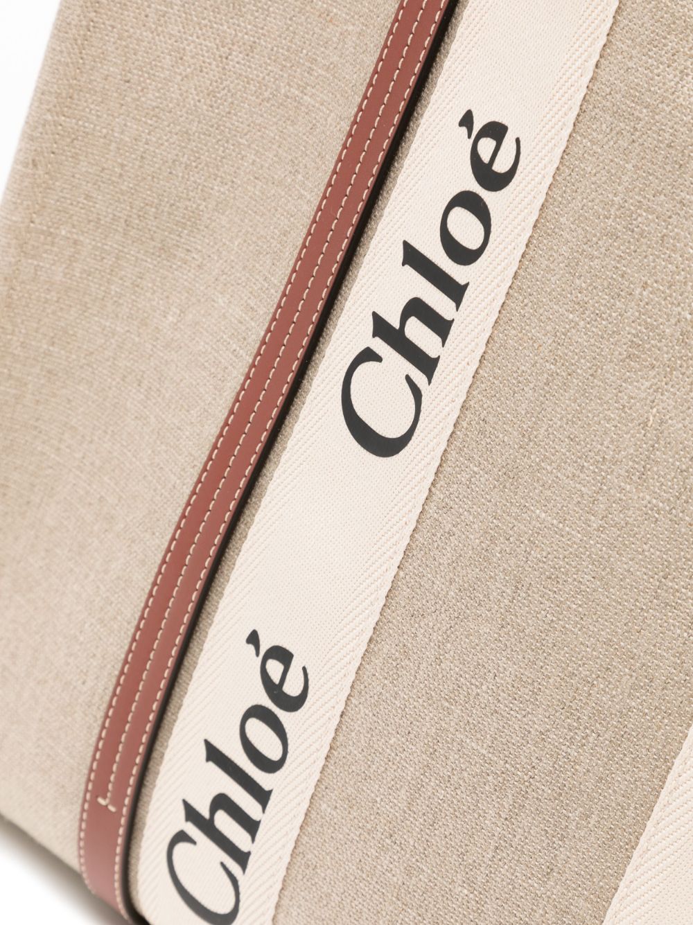 Chloé Tote bag Woody in lino