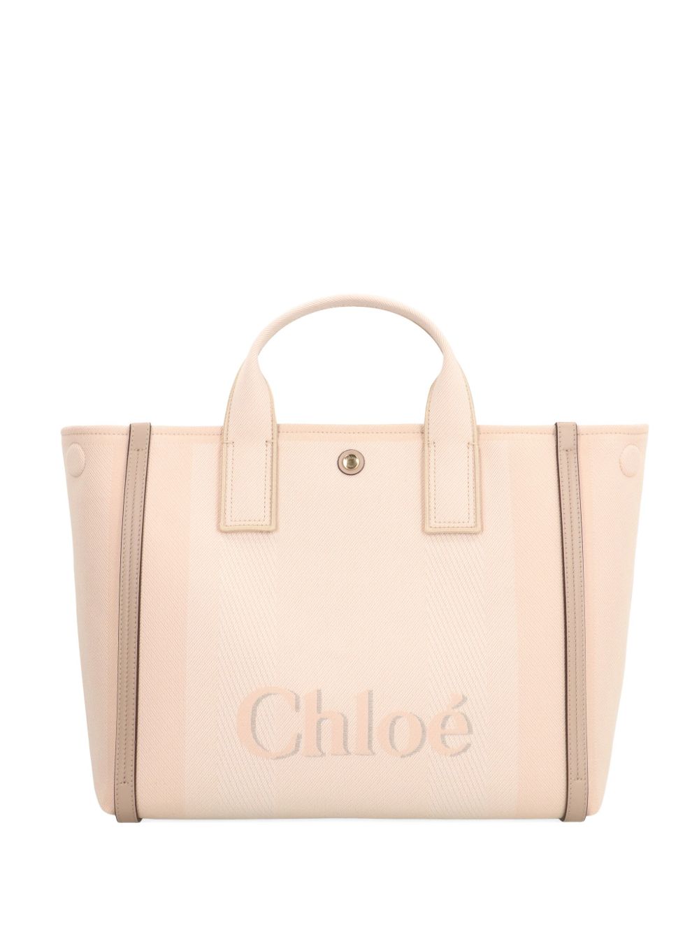 Çantë tote Chloé Carry prej kanavace