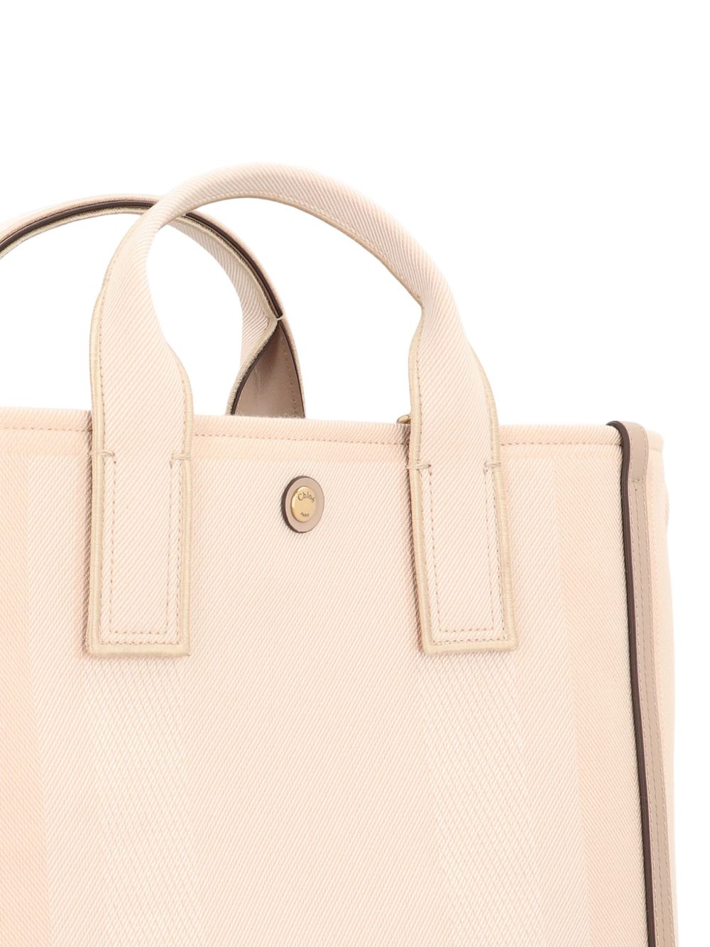 Çantë tote Chloé Carry prej kanavace