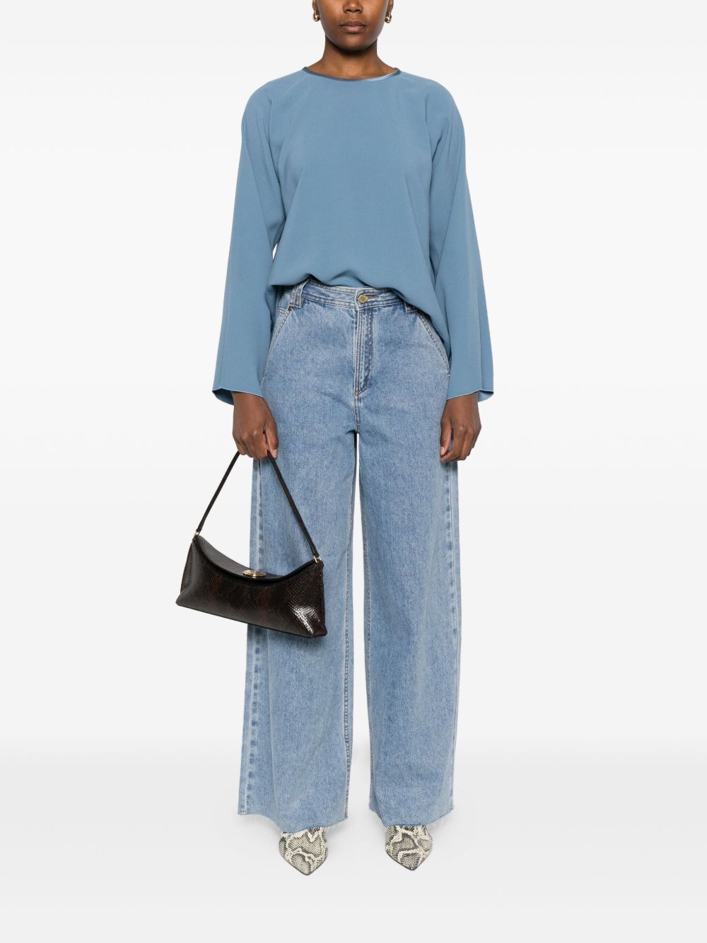 Forte Forte Top Blu i Qartë