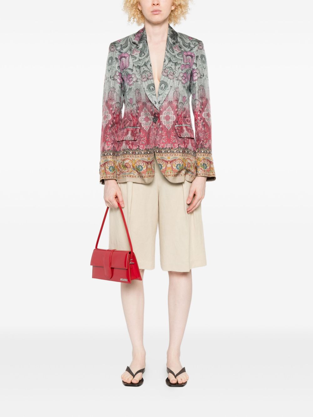 Pierre Louis Mascia Silk single-breasted jacket