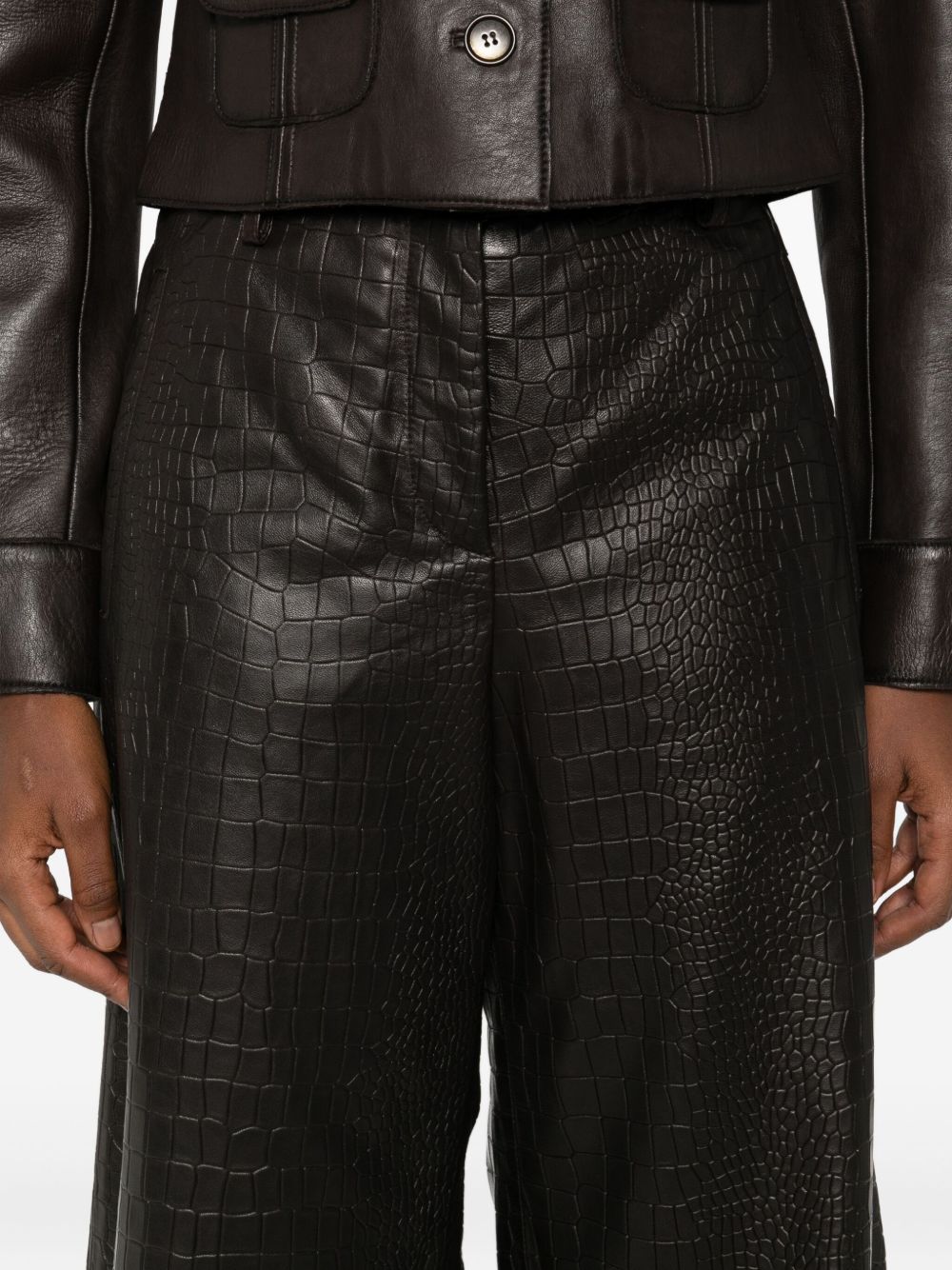 Enes Leather trousers