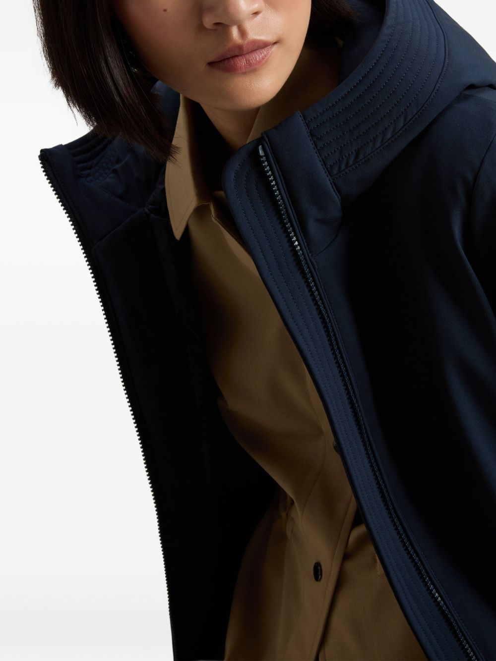 Woolrich ELASTANE|94% POLYESTER 6% ELASTANE Midi parka coat