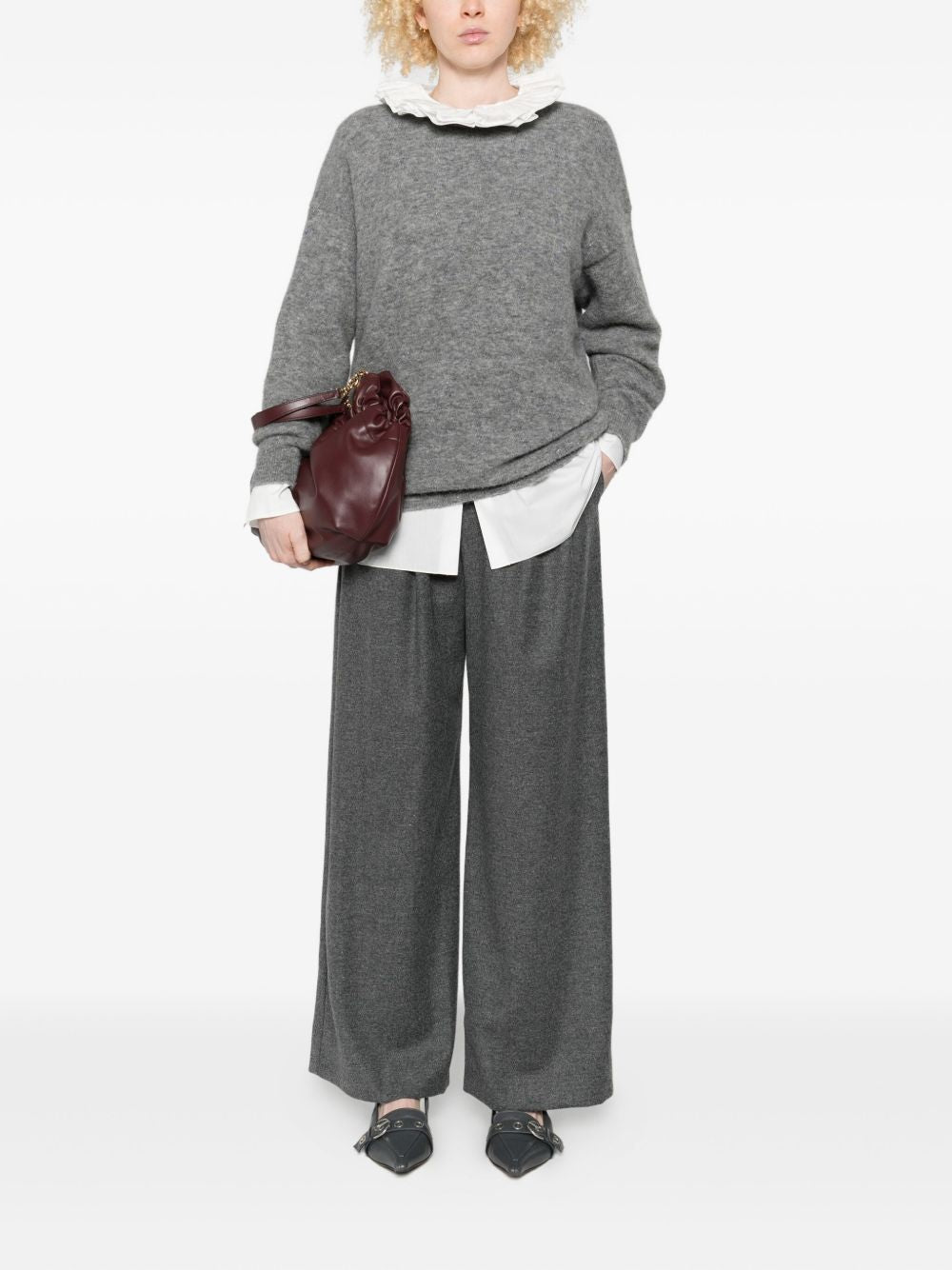Susanne Bommer Cotton blend trousers