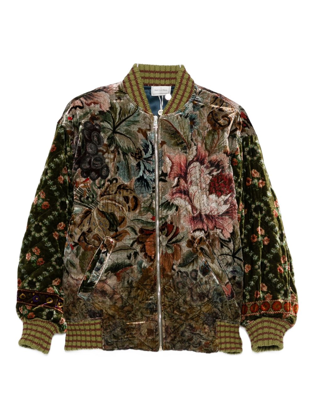 Pierre Louis Mascia Printed silk blend bomber jacket