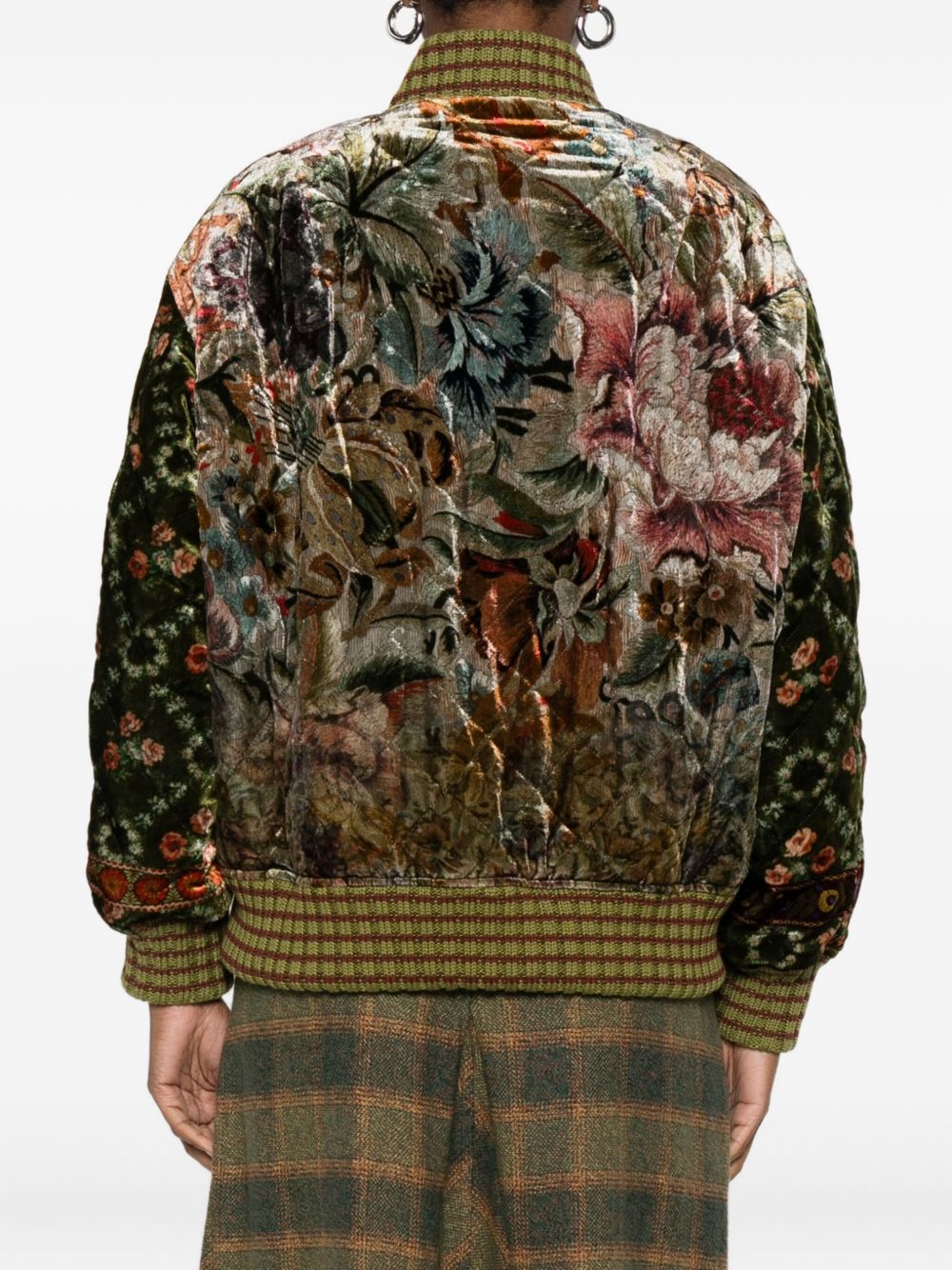Pierre Louis Mascia Printed silk blend bomber jacket