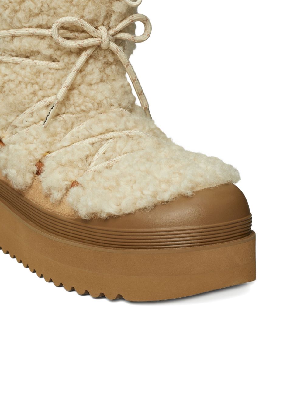 Çizme Tory Burch në ngjyrë bezhë