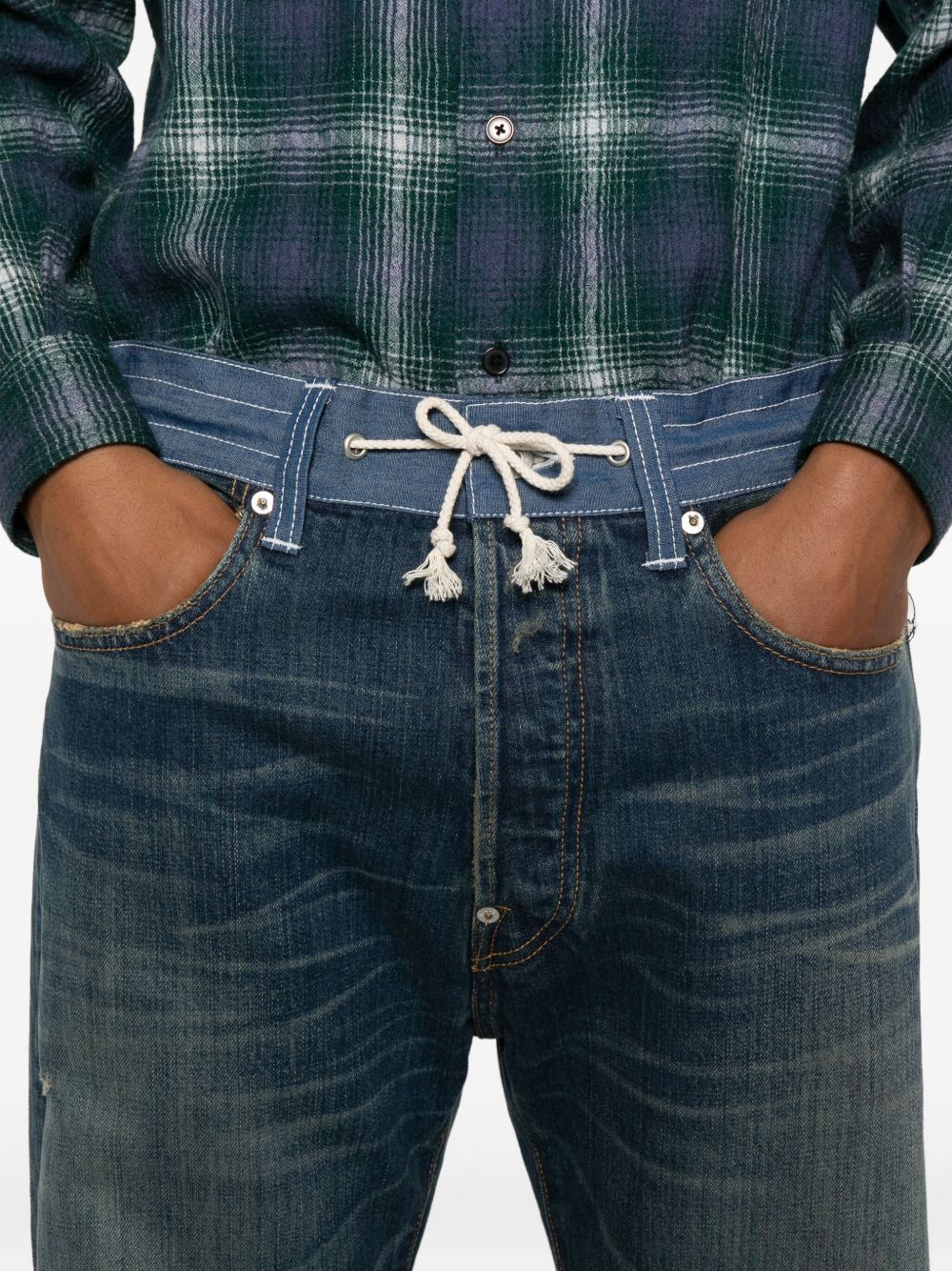 Pantallona Xhins Blu JUNYA WATANABE X LEVI'S