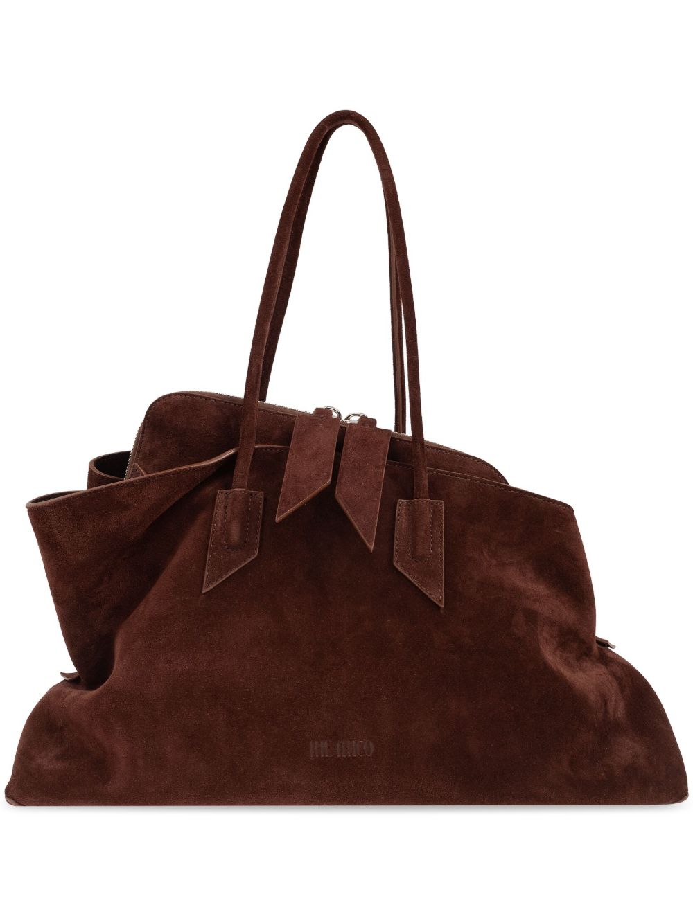 The Attico ''La Passeggiata Medium'' Light Chocolate Top Handle