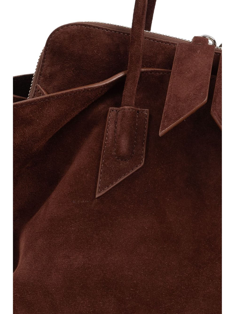 The Attico ''La Passeggiata Medium'' Light Chocolate Top Handle