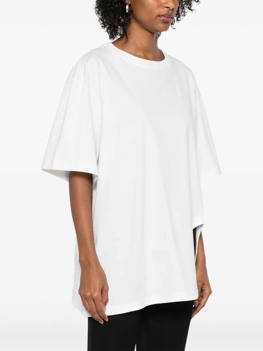 The Attico Asymmetric cotton t-shirt