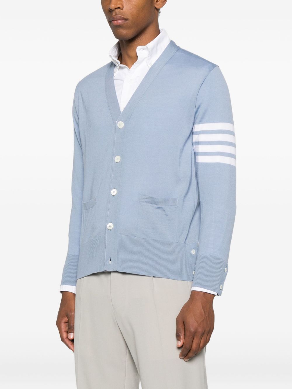 Triko Thom Browne Ngjyrë Blu e Qartë