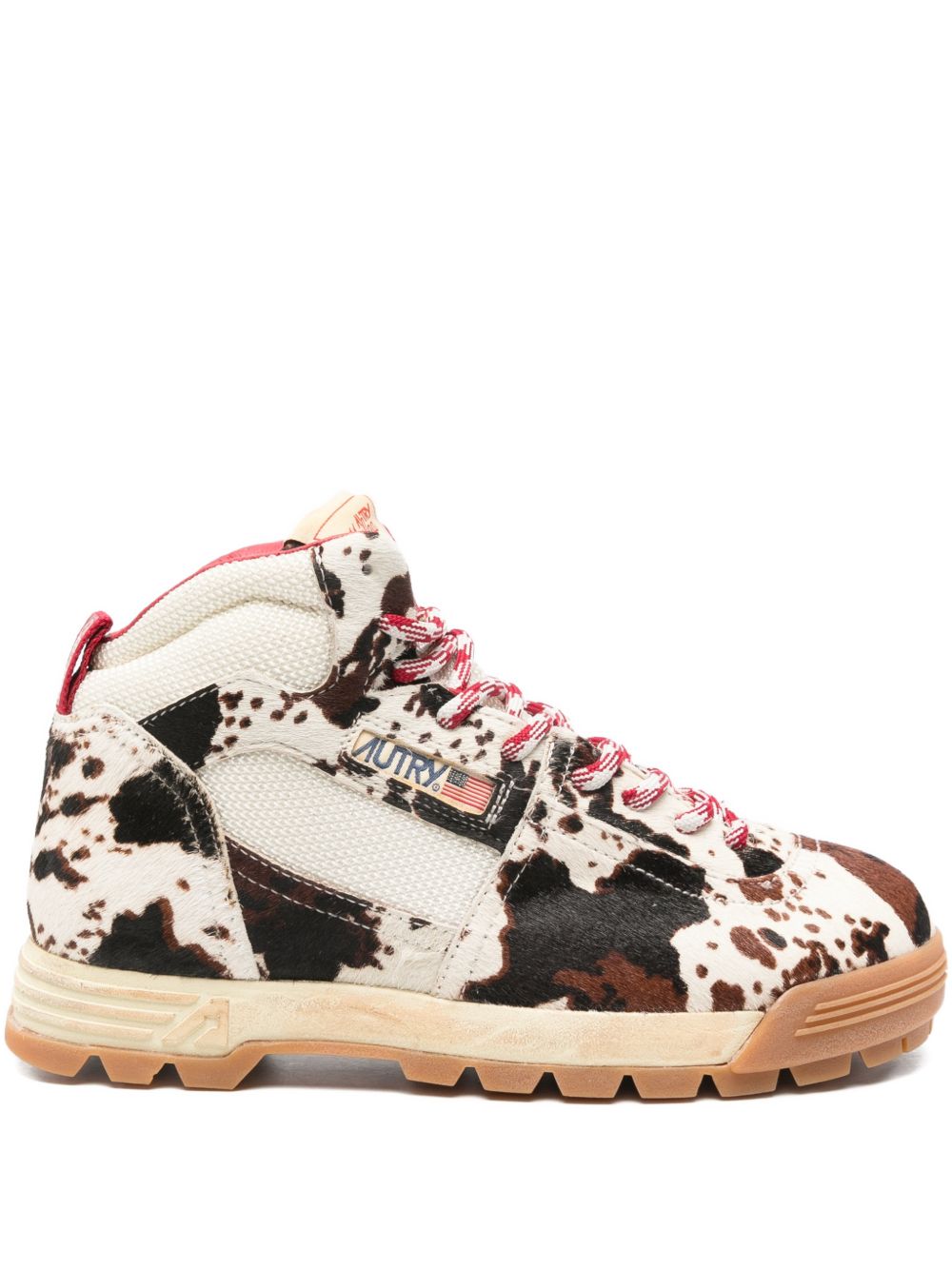 Autry MARSHMALLOW AND BROWN HORSE-EFFECT MALGA Sneakers