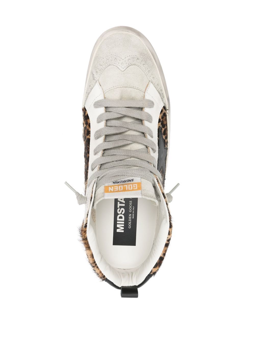 Golden Goose Mid Star Leo ponyskin sneakers