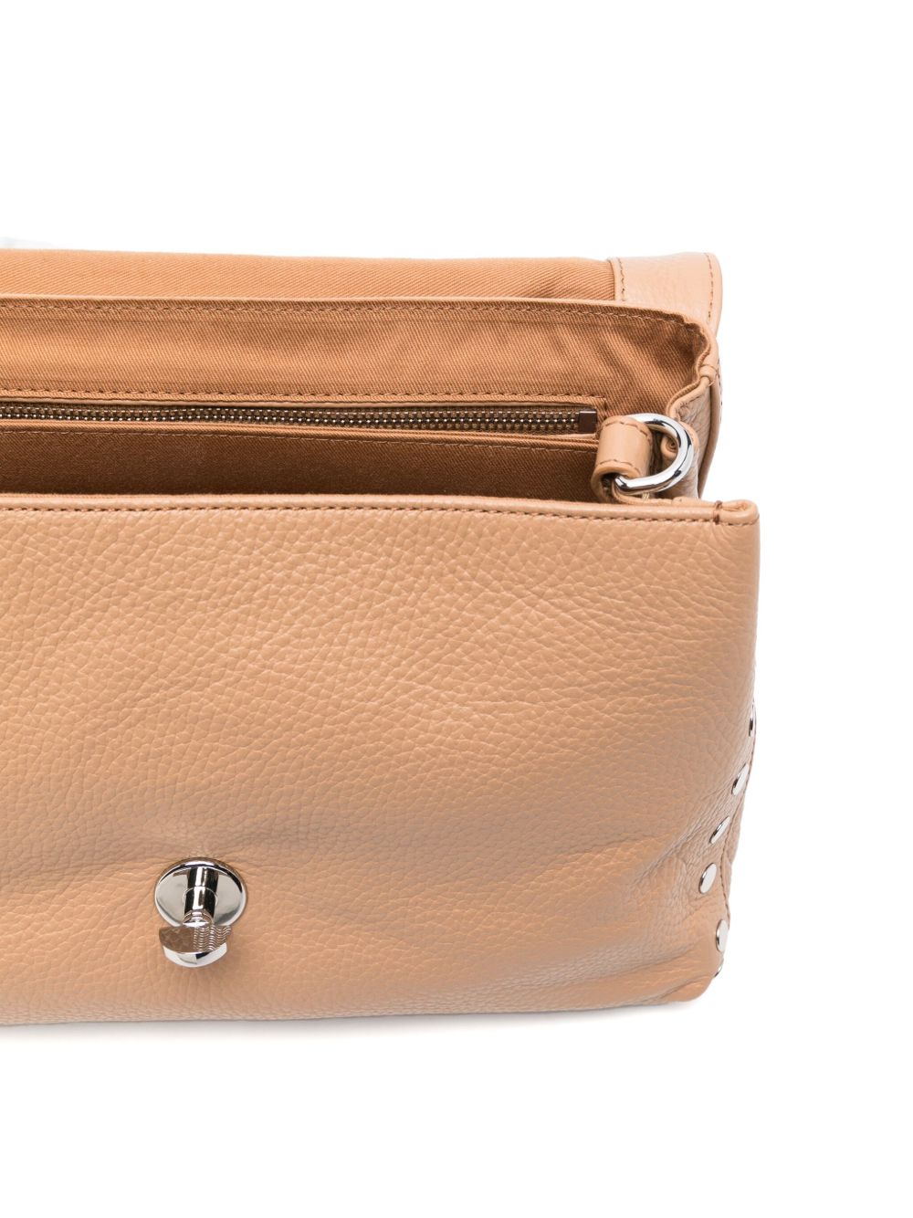 Zanellato Postina® Small Bag In Hammered Leather Brown Cantucci