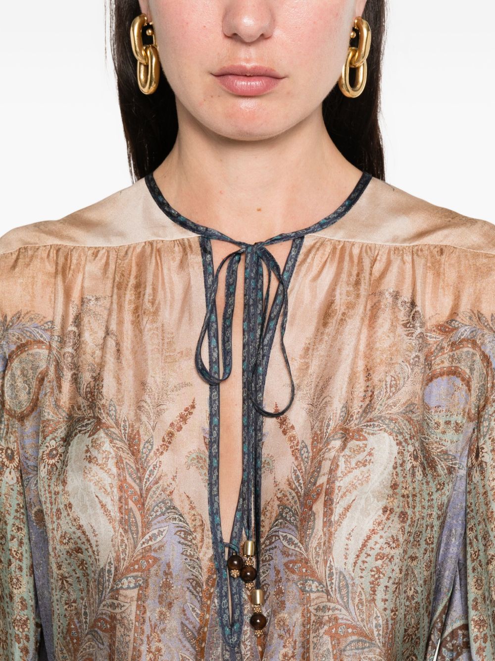 Zimmermann Wanderlust silk tunic