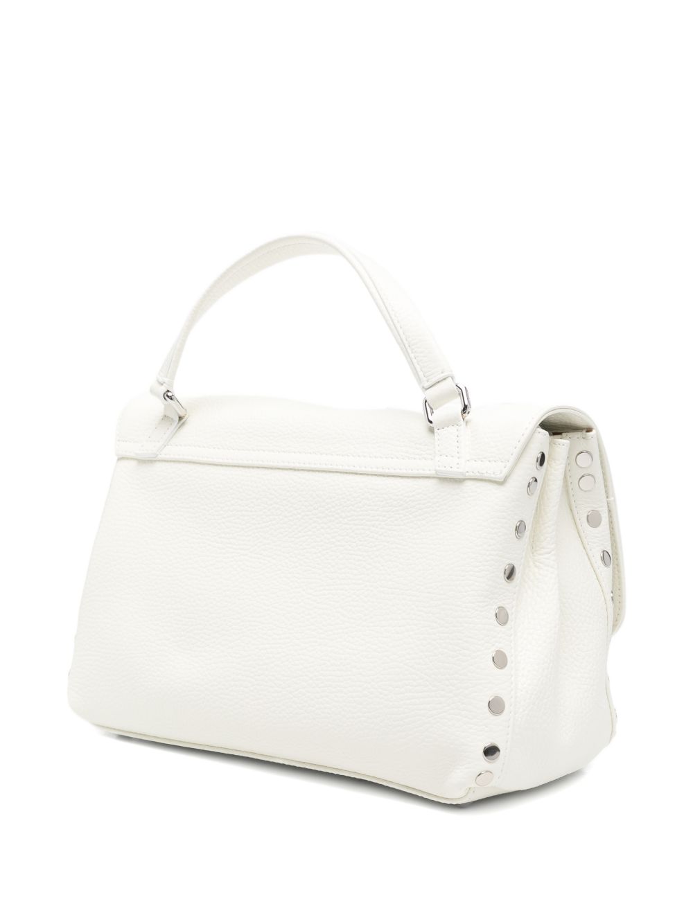 Zanellato Postina® Small Bag In Milk White Hammered Leather