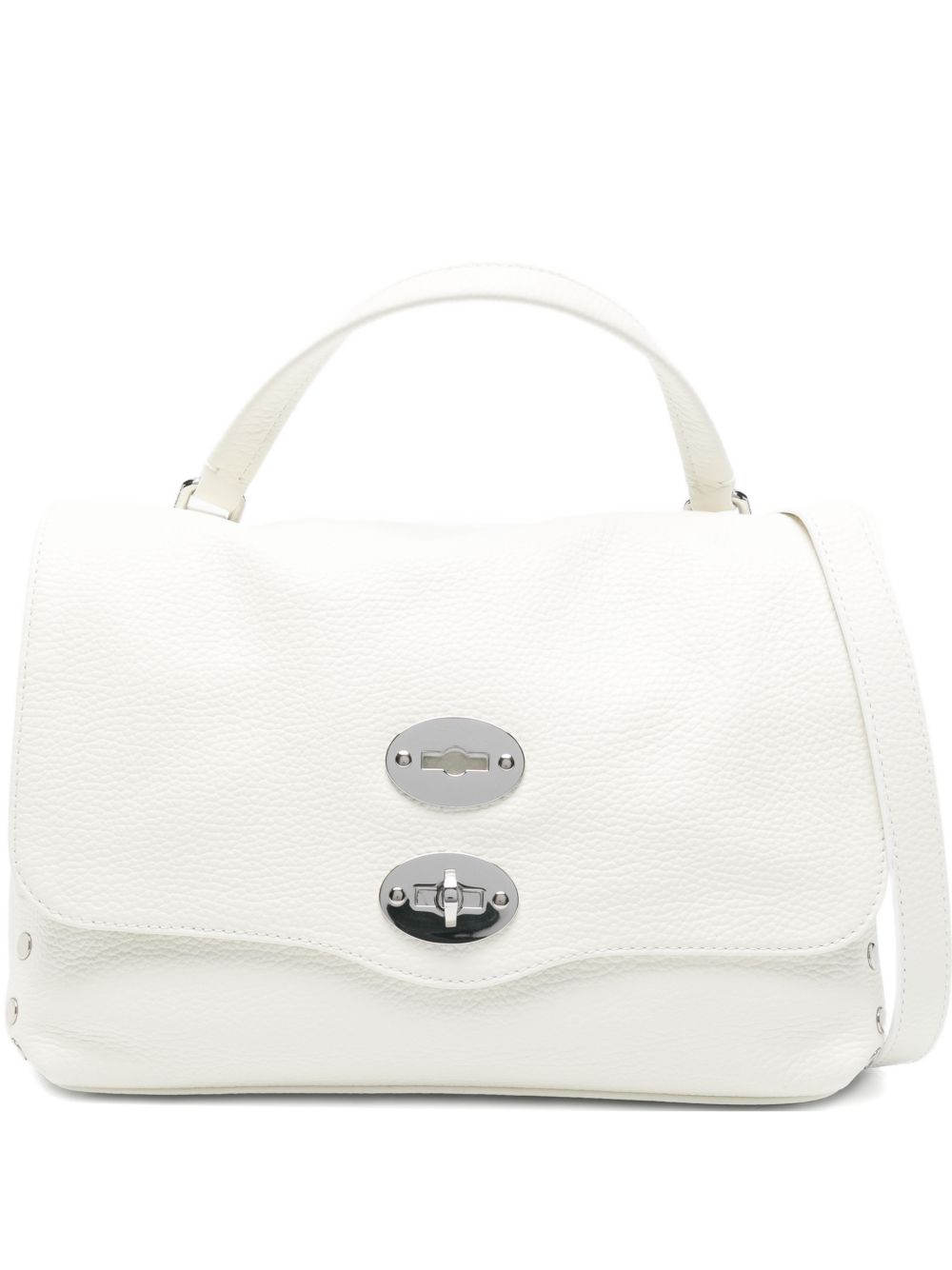Zanellato Postina® Small Bag In Milk White Hammered Leather