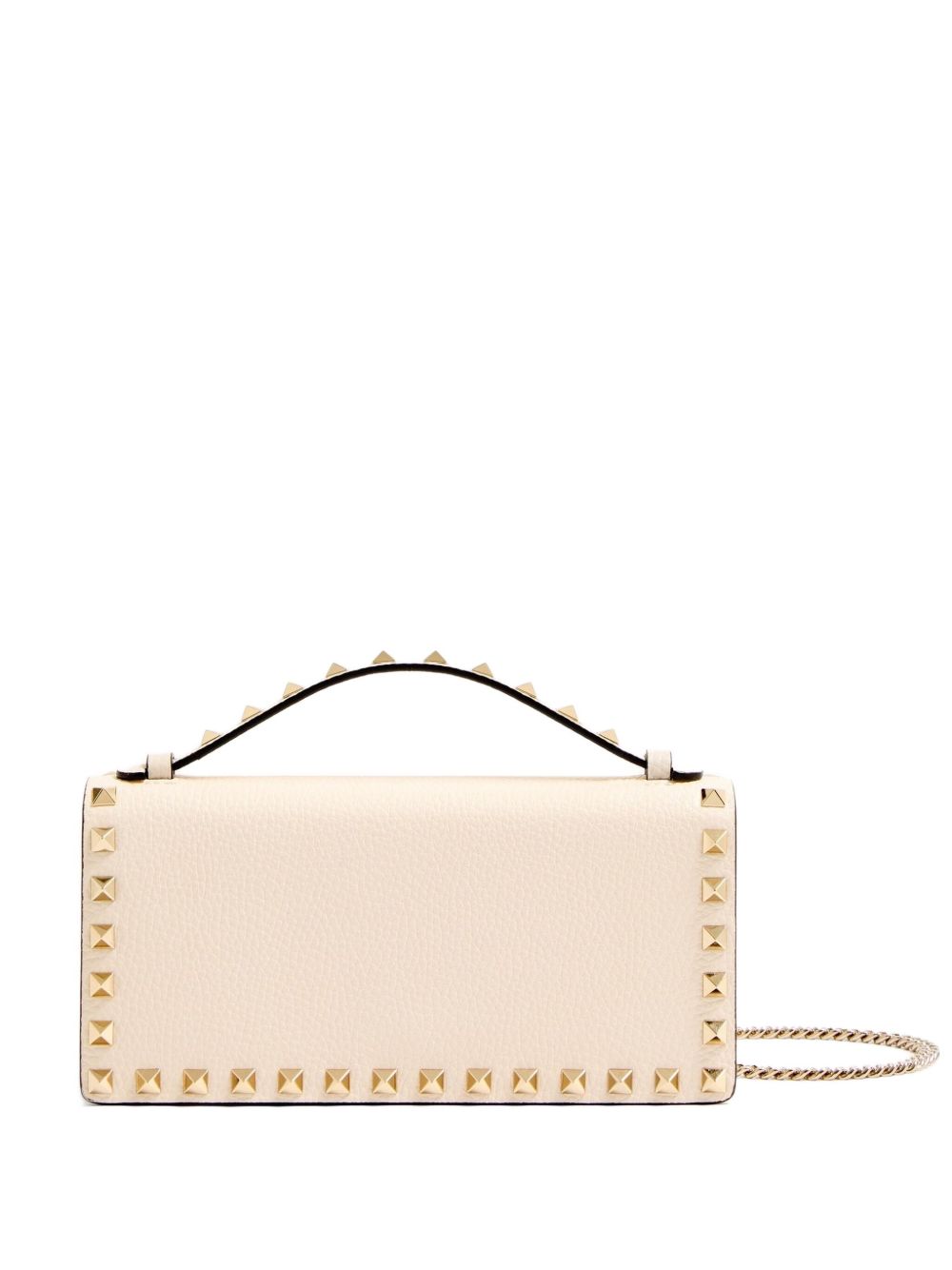 Portofol prej lëkure Valentino Garavani Rockstud me zinxhir