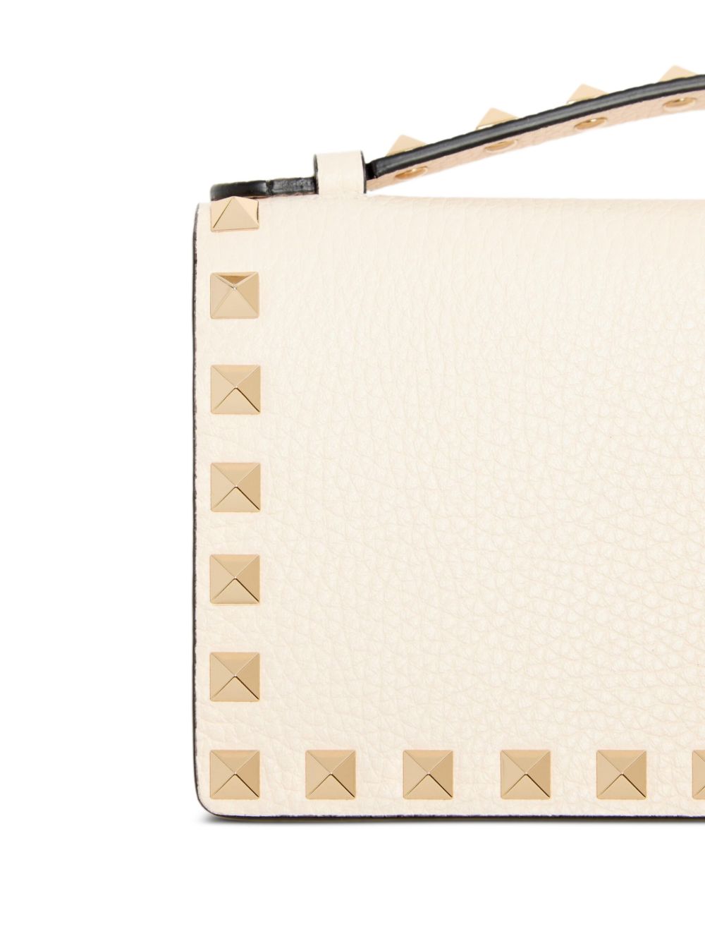 Portofol prej lëkure Valentino Garavani Rockstud me zinxhir