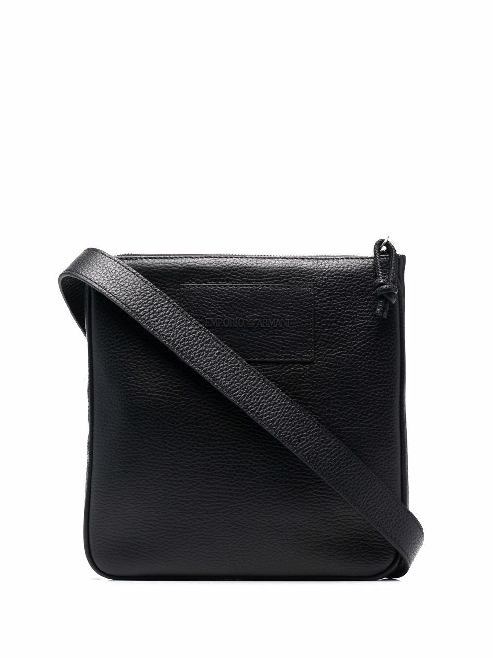 Emporio Armani logo-embossed messenger bag