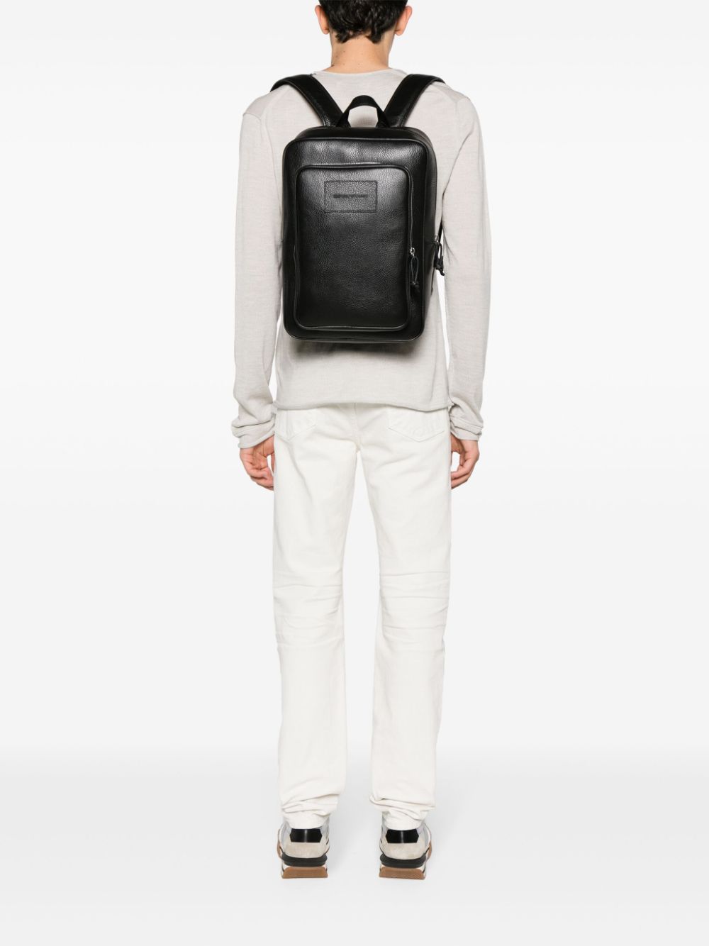 Emporio Armani leather backpack