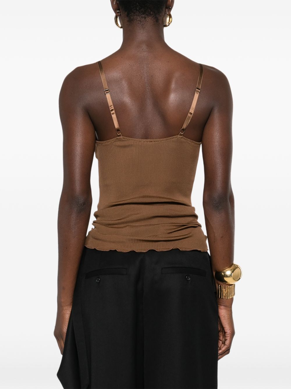 Saint Laurent Top Brown