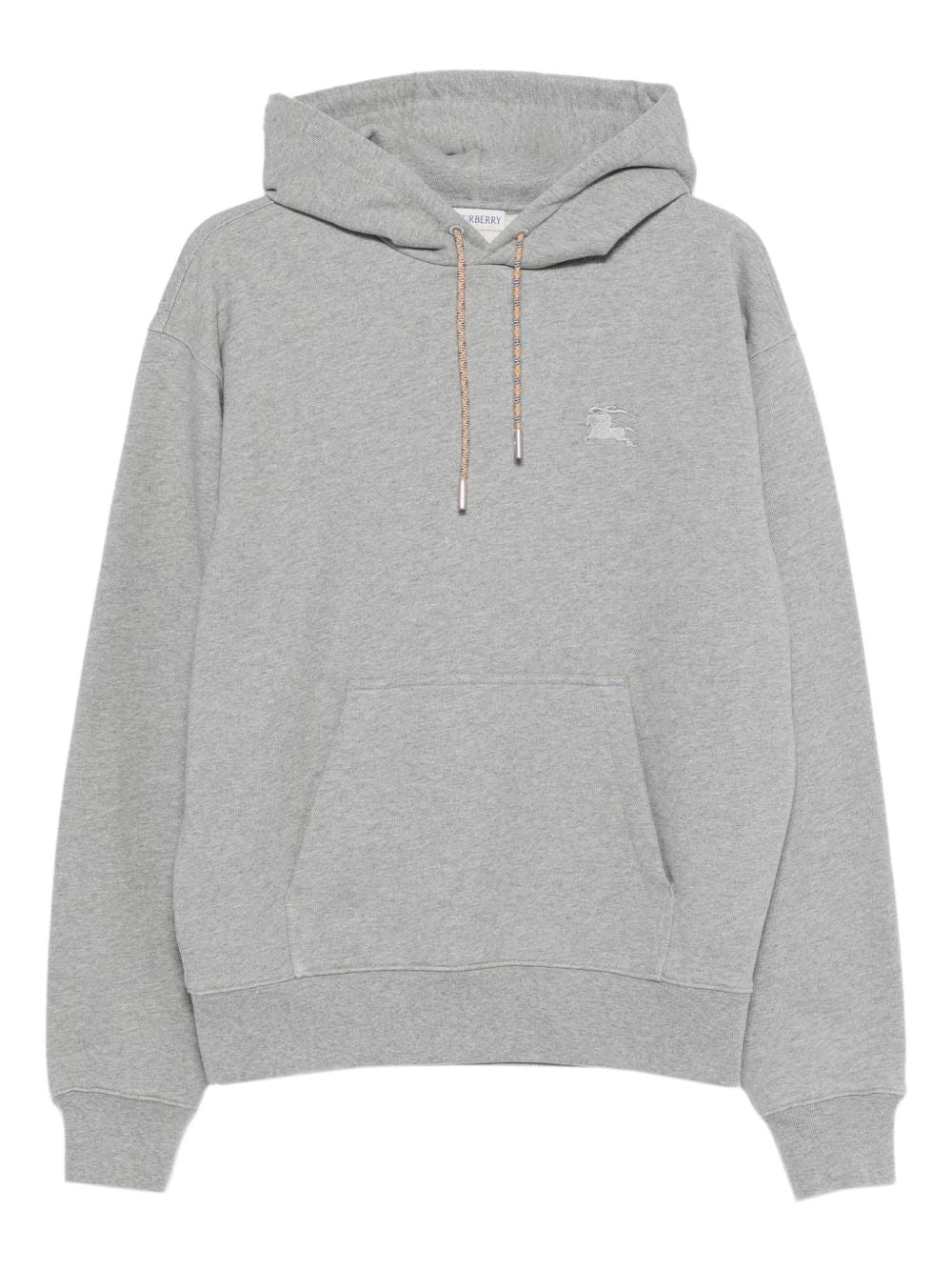 Burberry Check motif cotton hoodie