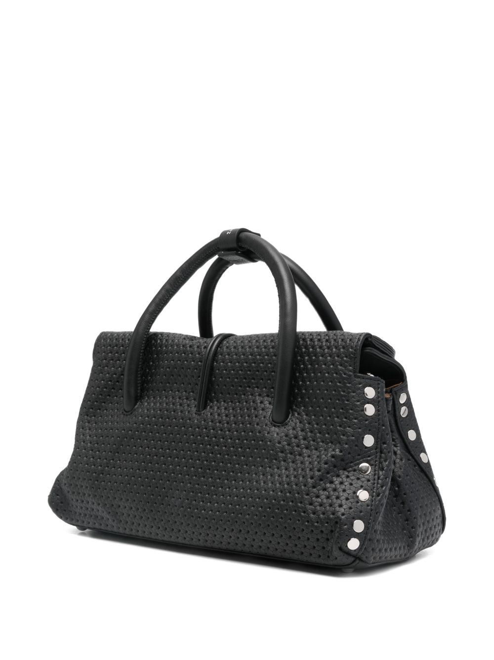 Zanellato Postina® Small Leather Bag Venissa Black Black