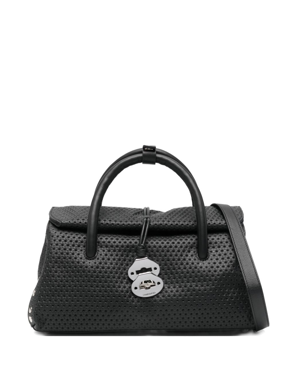 Zanellato Postina® Small Leather Bag Venissa Black Black