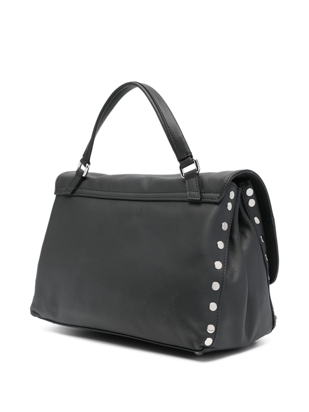 Zanellato Small Postina® Bag In Smooth Black Lavagna Leather