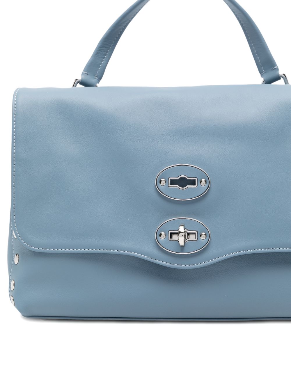 Zanellato Postina® Small Bag In Smooth Blue Zelante Leather