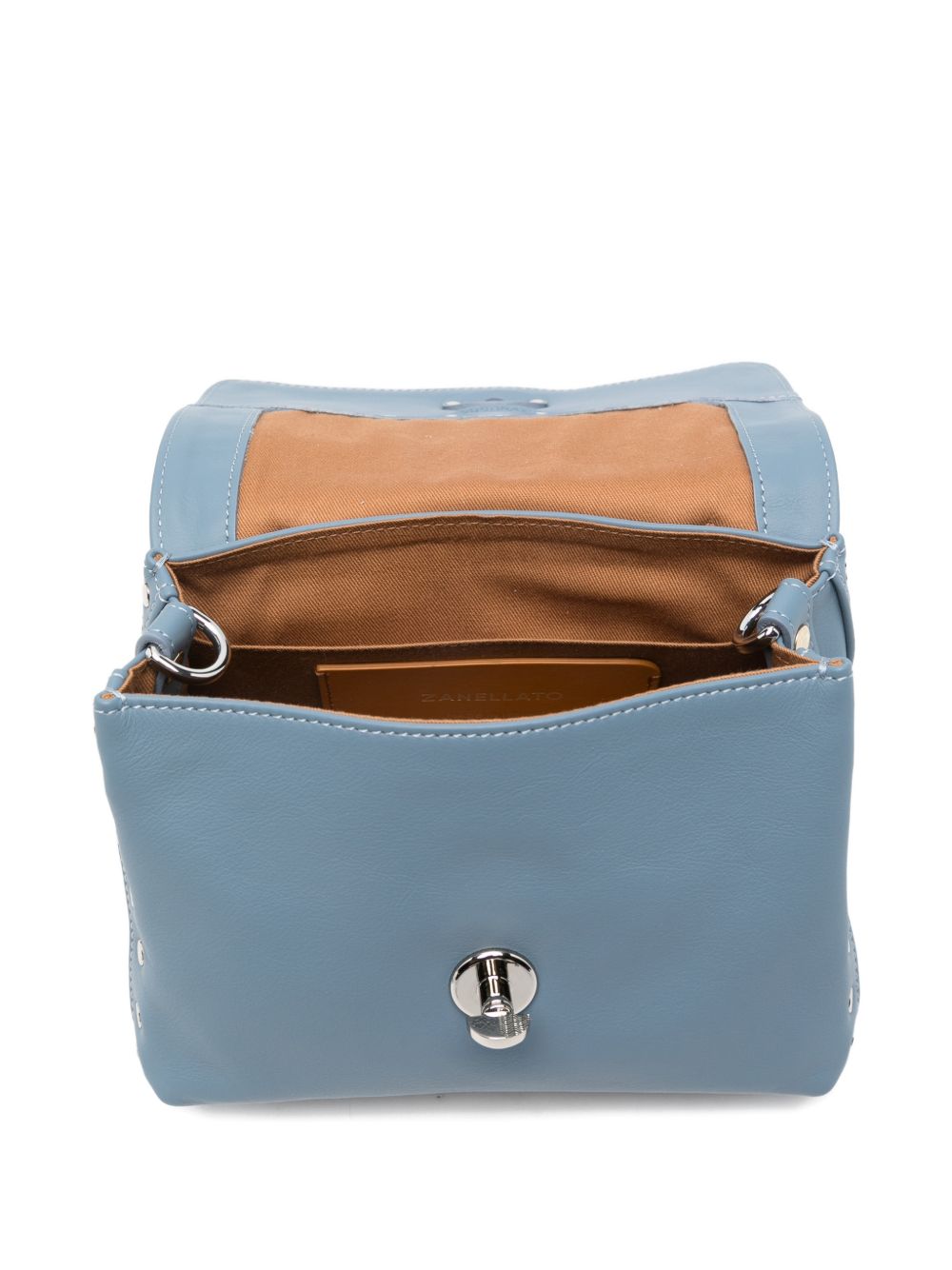 Zanellato Postina® Baby Bag In Smooth Blue Zelante Leather