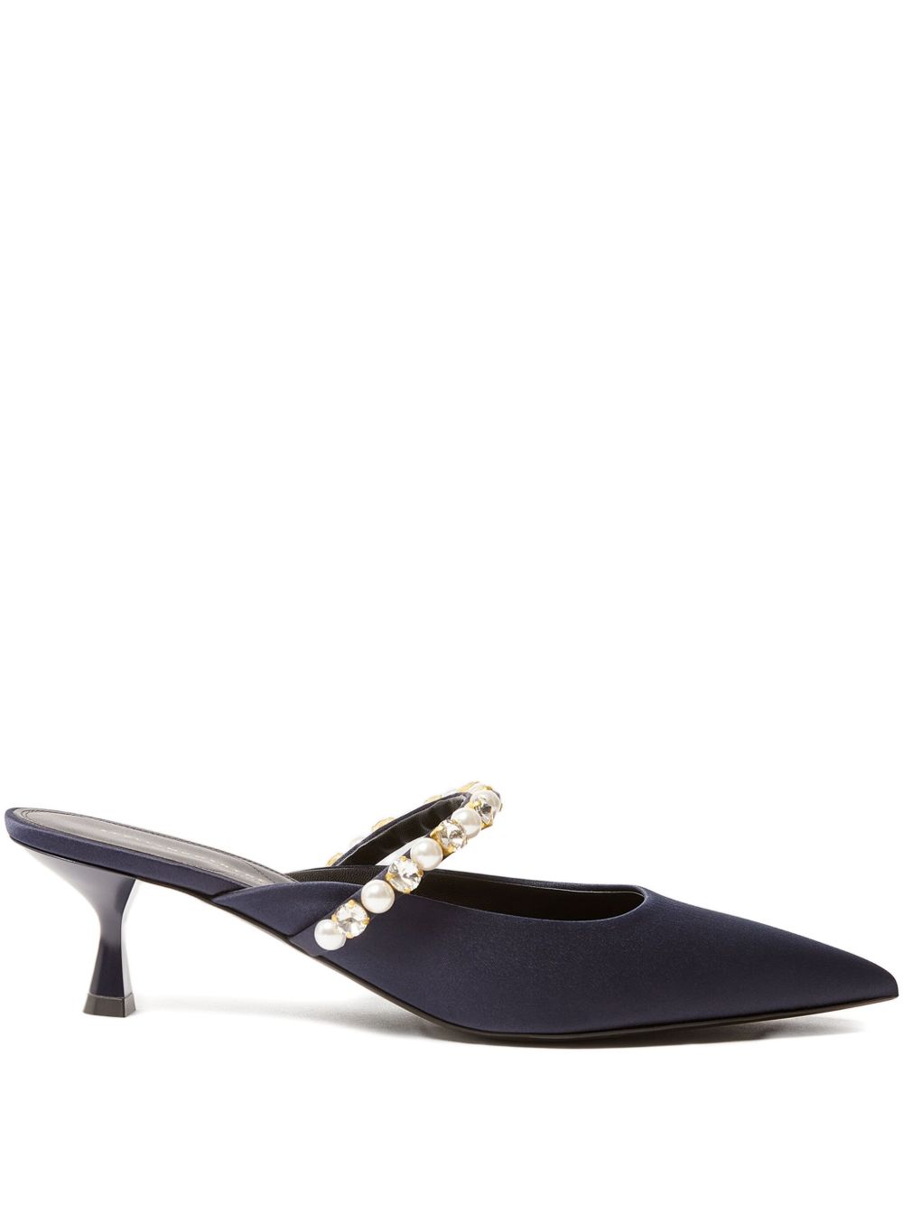 Stella McCartney Elsa Narrow Heel Shoes Decorated with Pearls