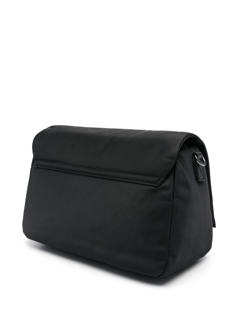 Emporio Armani Exclusive Asv Recycled-Nylon Shoulder Bag With Flap