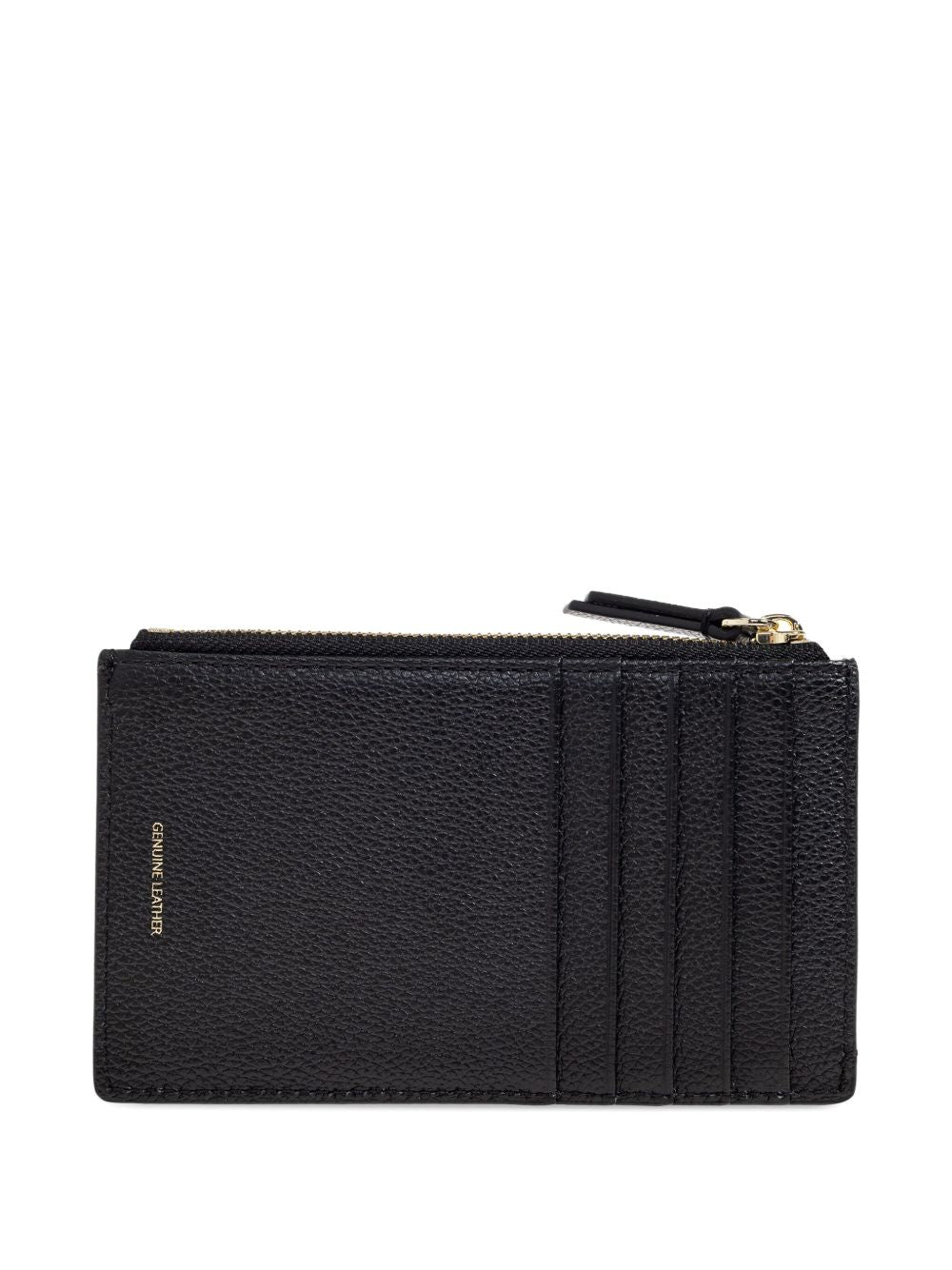 Emporio Armani Zipped, Tumbled-Leather Card Holder
